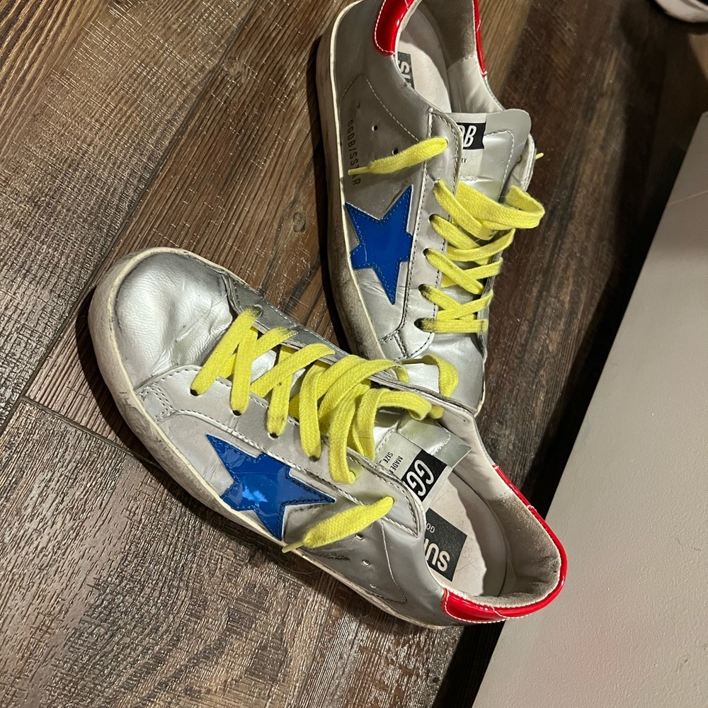 Golden goose silver metalic
